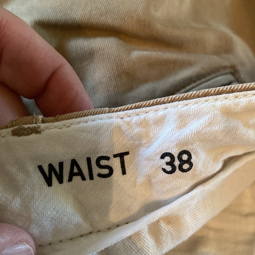 Men's Tan khaki Wallace & Barnes JCrew cotton shorts W 38 - Picture 10 of 11